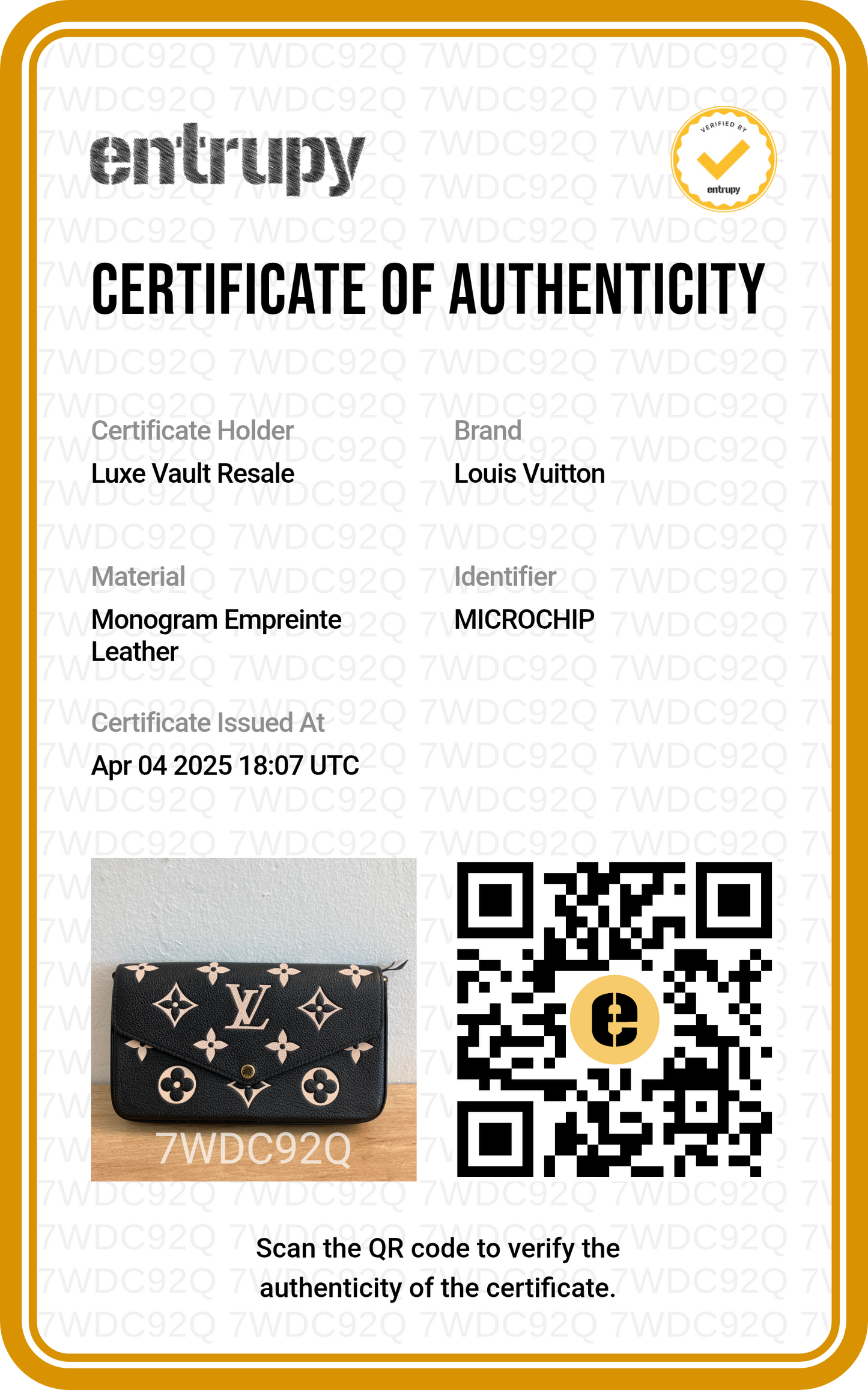 Louis Vuitton Bicolor Monogram Empreinte Leather Black / Beige