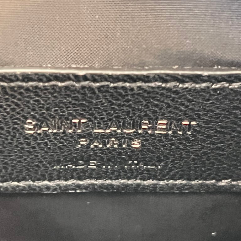 Saint Laurent YSL City Mini Crossbody Bag in Nylon Black