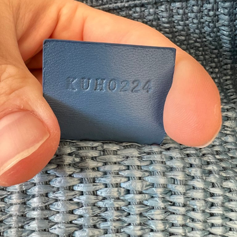 Givenchy G-Tote Medium Logo-Embroidered Raffia Tote Bag Blue