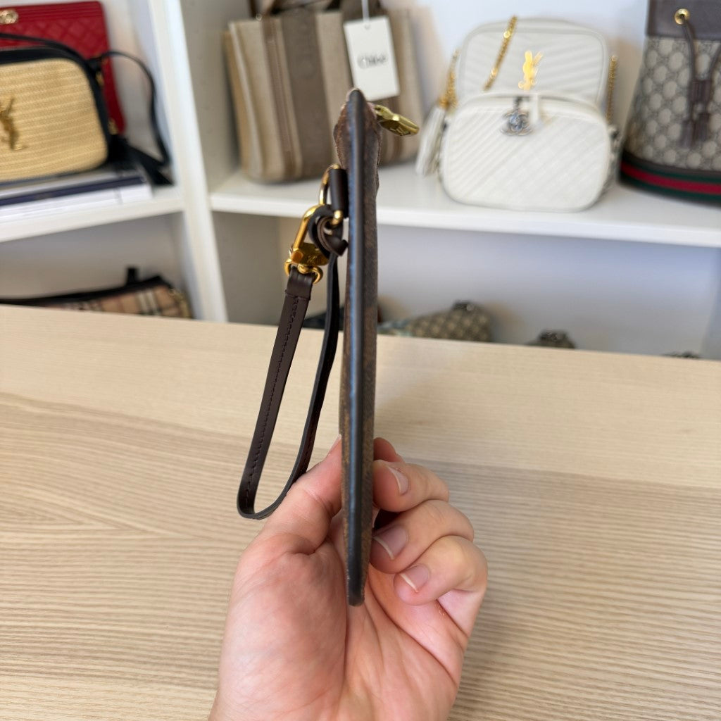 Louis Vuitton Damier Ebene Neverfull Pochette MM Rose Ballerine