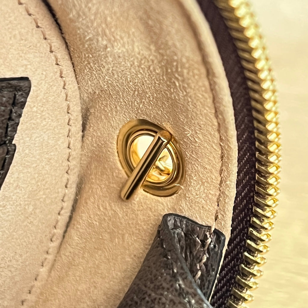 Ophidia Round Top Handle Bag GG Coated Canvas Mini