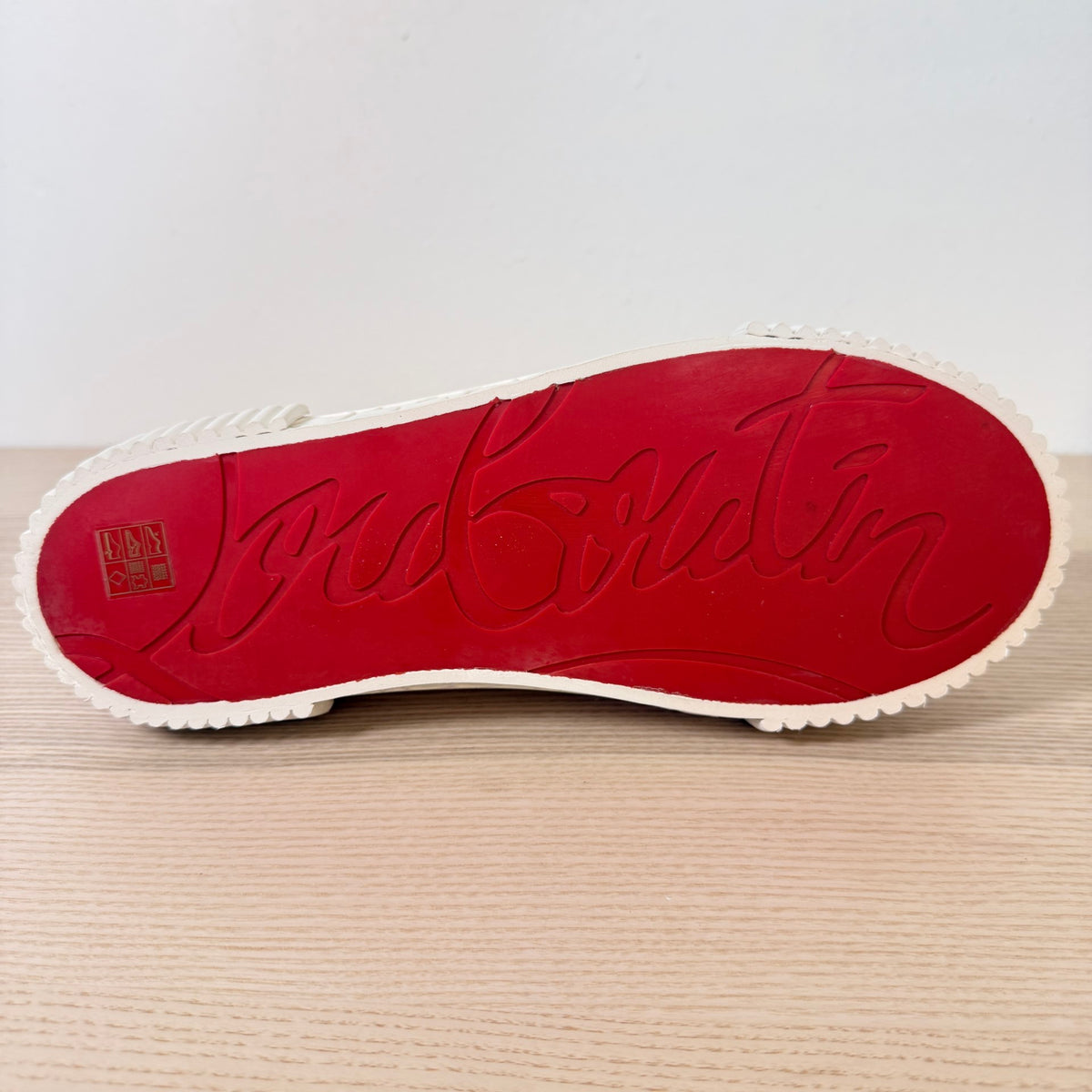 Christian Louboutin Pedro Junior Flat Sneakers White