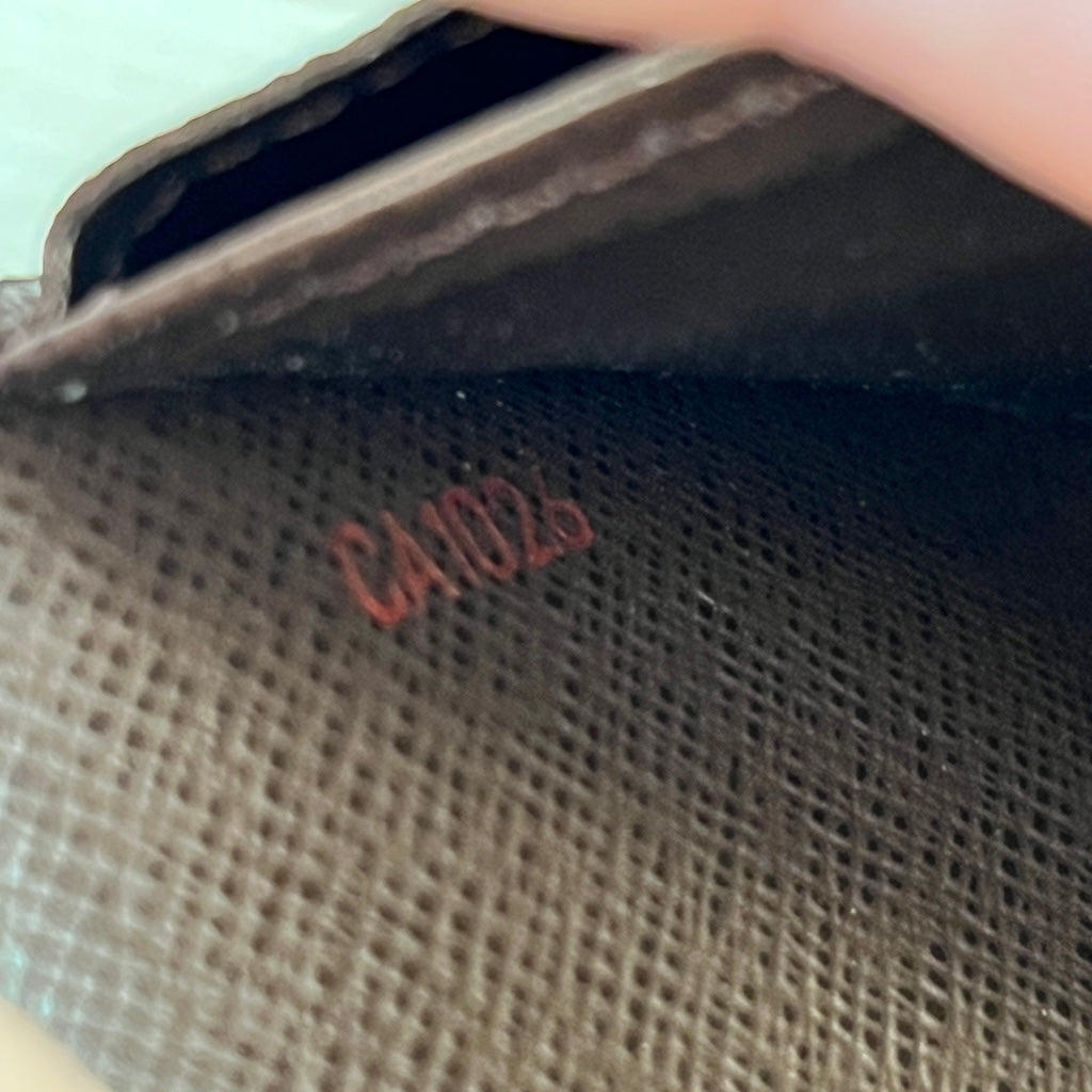 Louis Vuitton Damier Ebene Sarah Wallet