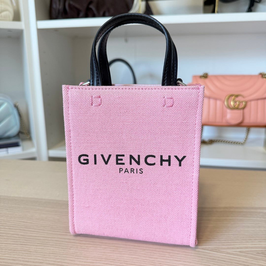 Givenchy X DISNEY Canvas Oswald Mini Vertical G-Tote Pink
