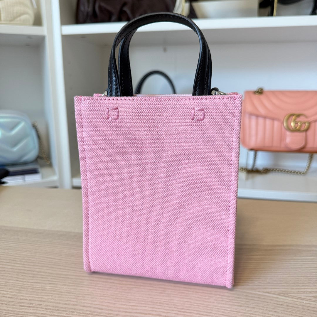 Givenchy X DISNEY Canvas Oswald Mini Vertical G-Tote Pink