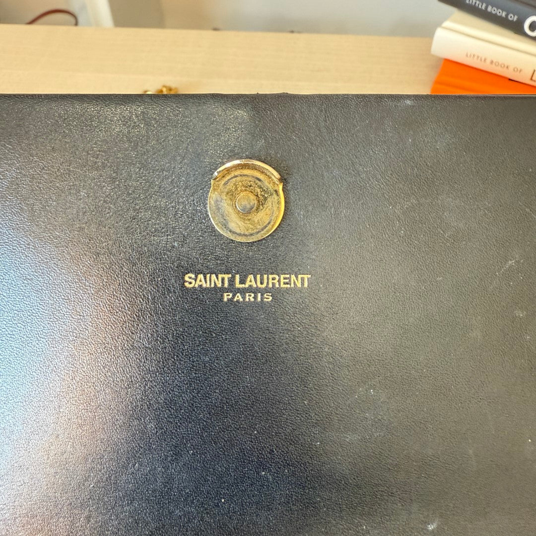 Saint Laurent YSL Classic Monogram Tassel Crossbody Bag Leather Small