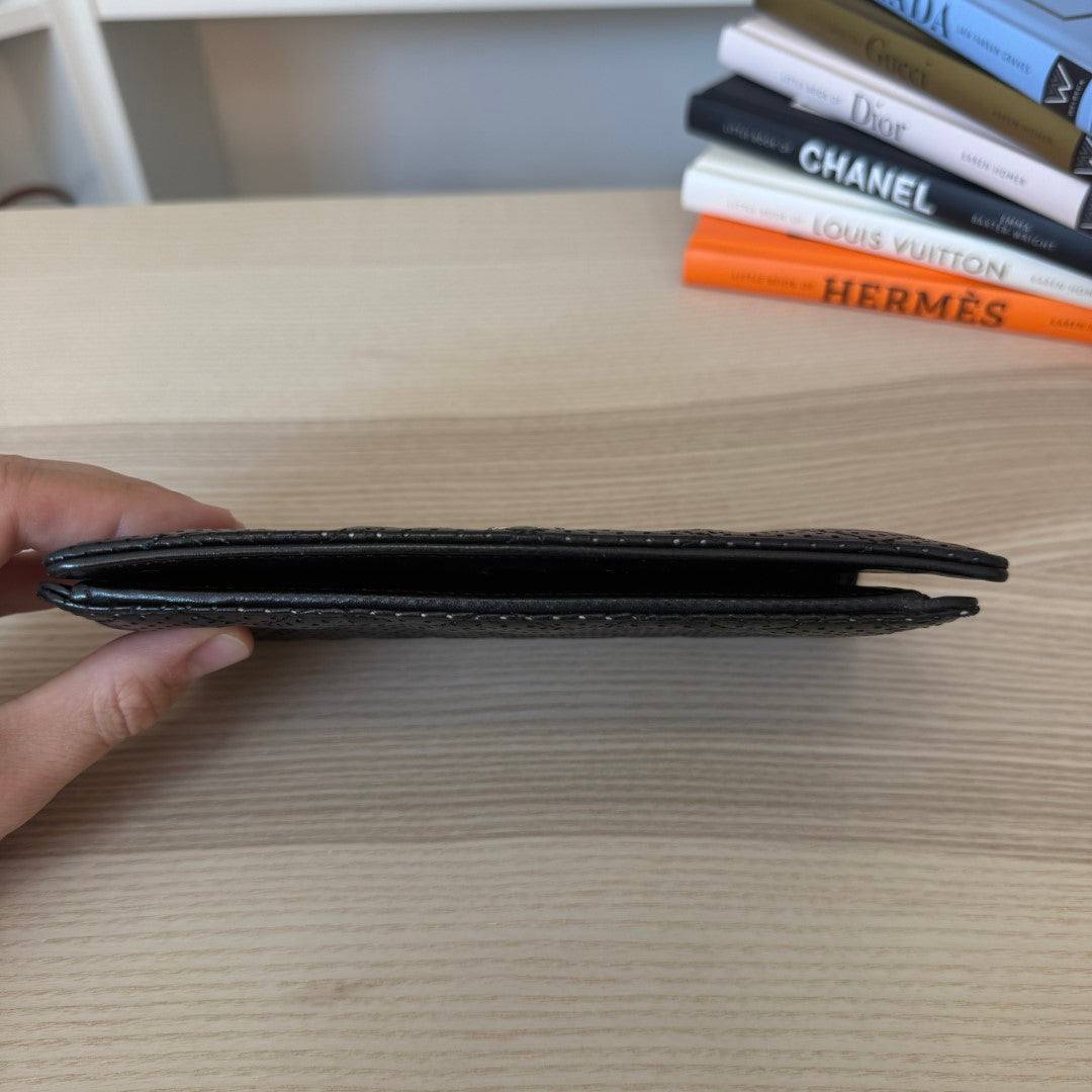 Chanel Chanel Lambskin Perforated Wallet Black