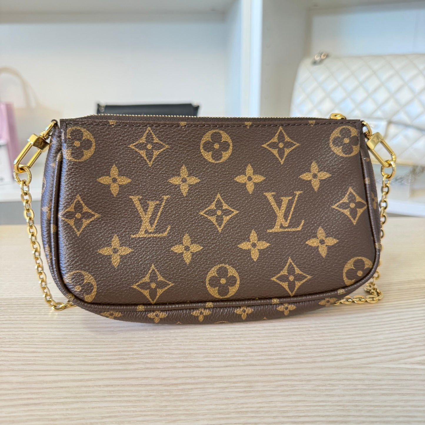Louis Vuitton Monogram Multi Pochette Accessories Rose Clair