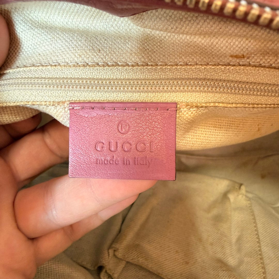 Gucci Microguccissima Medium Sukey Top Handle Bag Vintage Rose