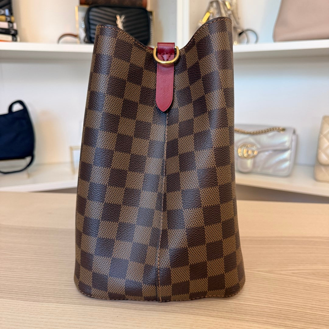 Louis Vuitton Damier Ebene Neonoe MM Cherry Berry