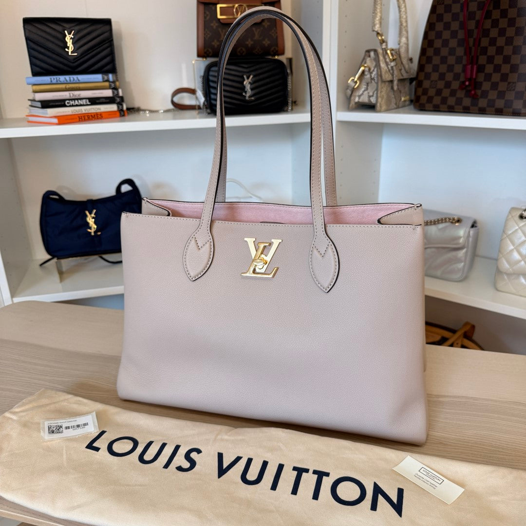Louis Vuitton Lockme Shopper Tote Greige