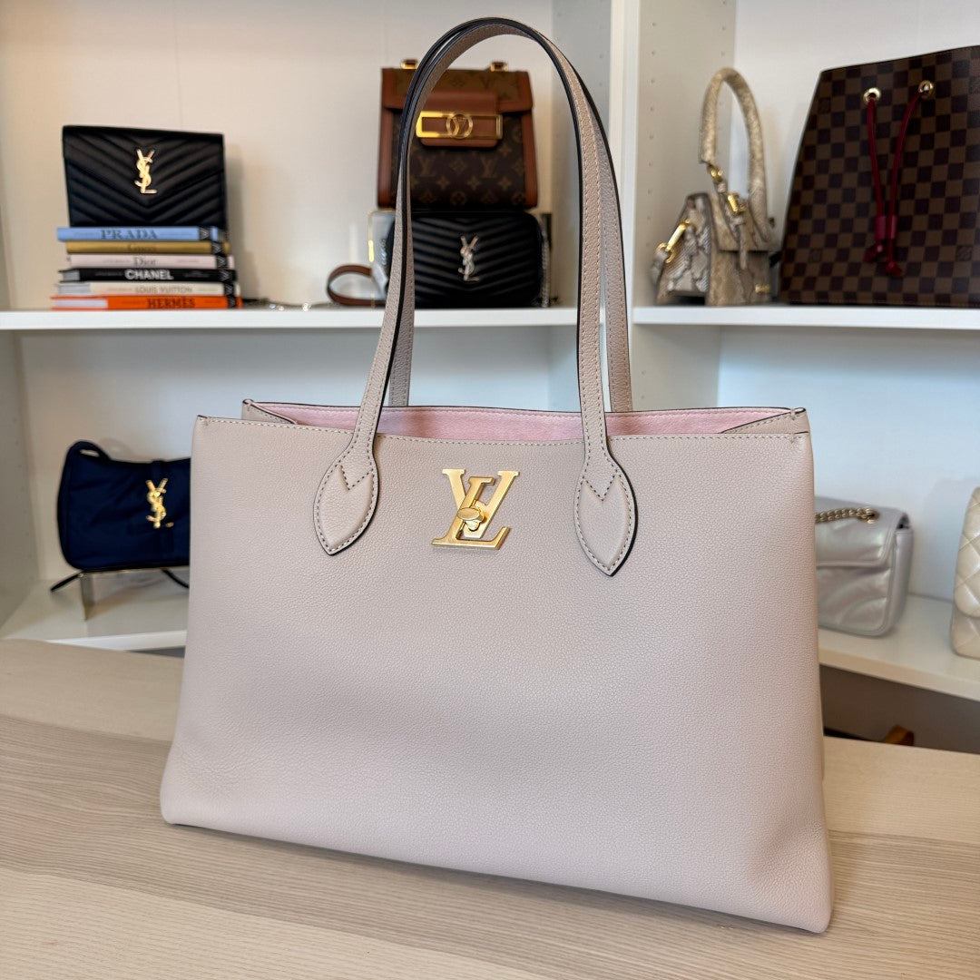 Louis Vuitton Lockme Shopper Tote Greige
