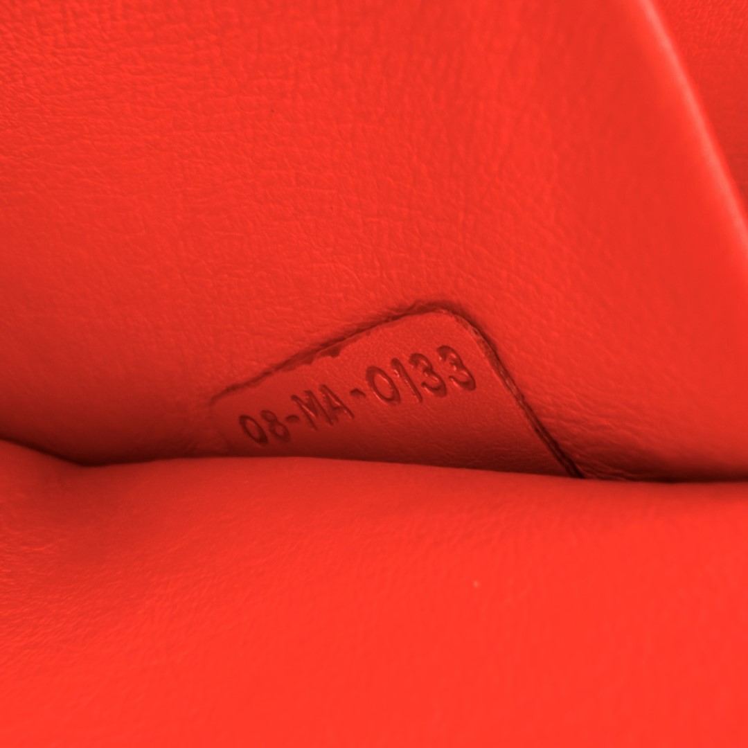 Christian Dior Bullcalf Small Diorissimo Tote Coquelicot