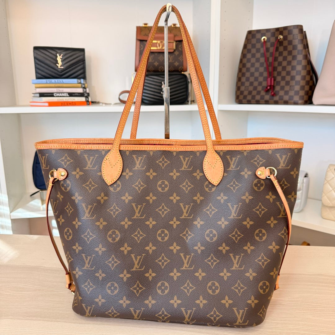 Louis Vuitton Monogram Neverfull MM Pivoine