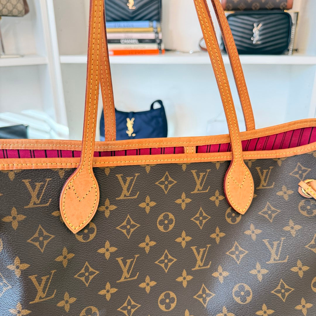 Louis Vuitton Monogram Neverfull MM Pivoine