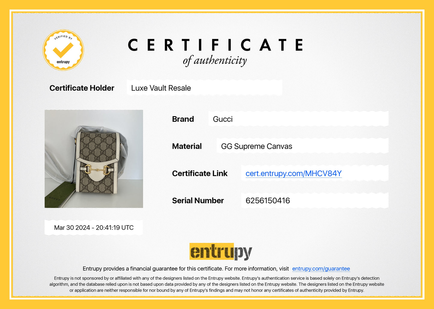 Brand New Horsebit 1955 Mini Bag White