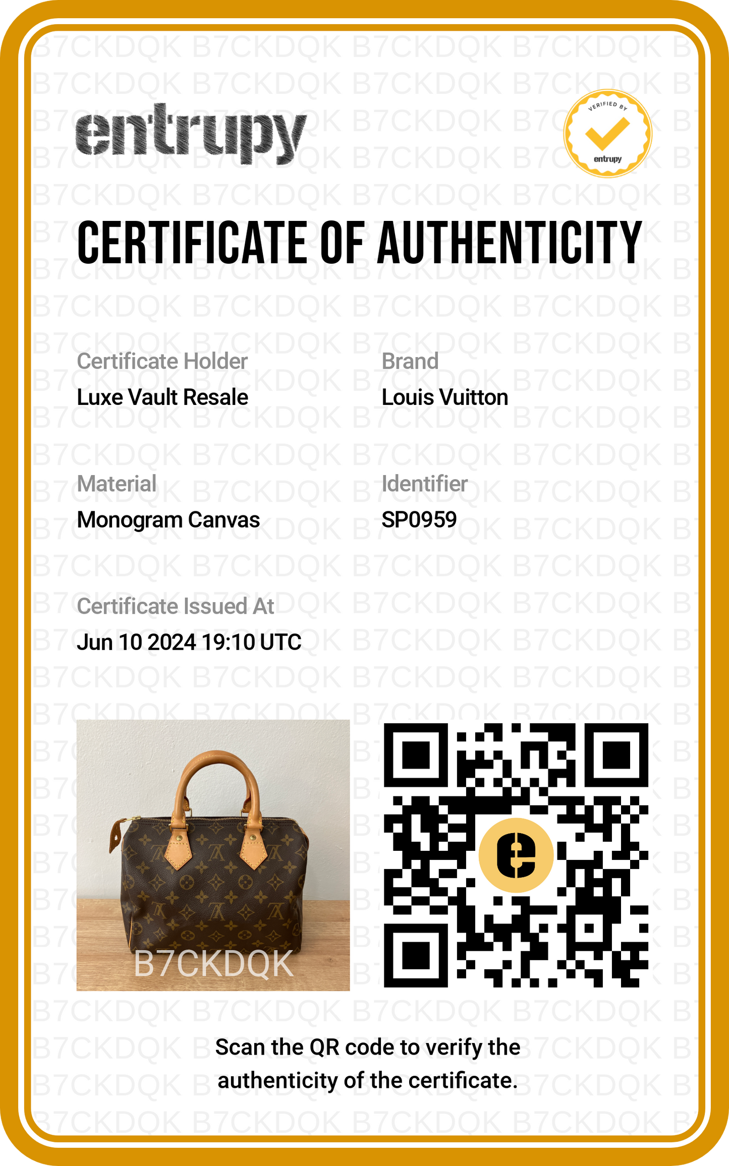 Louis Vuitton Monogram Speedy 25