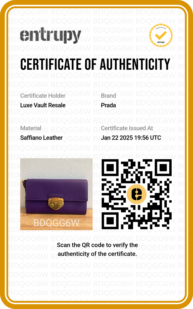 Prada Saffiano Lux Bandoliera Pochette Purple