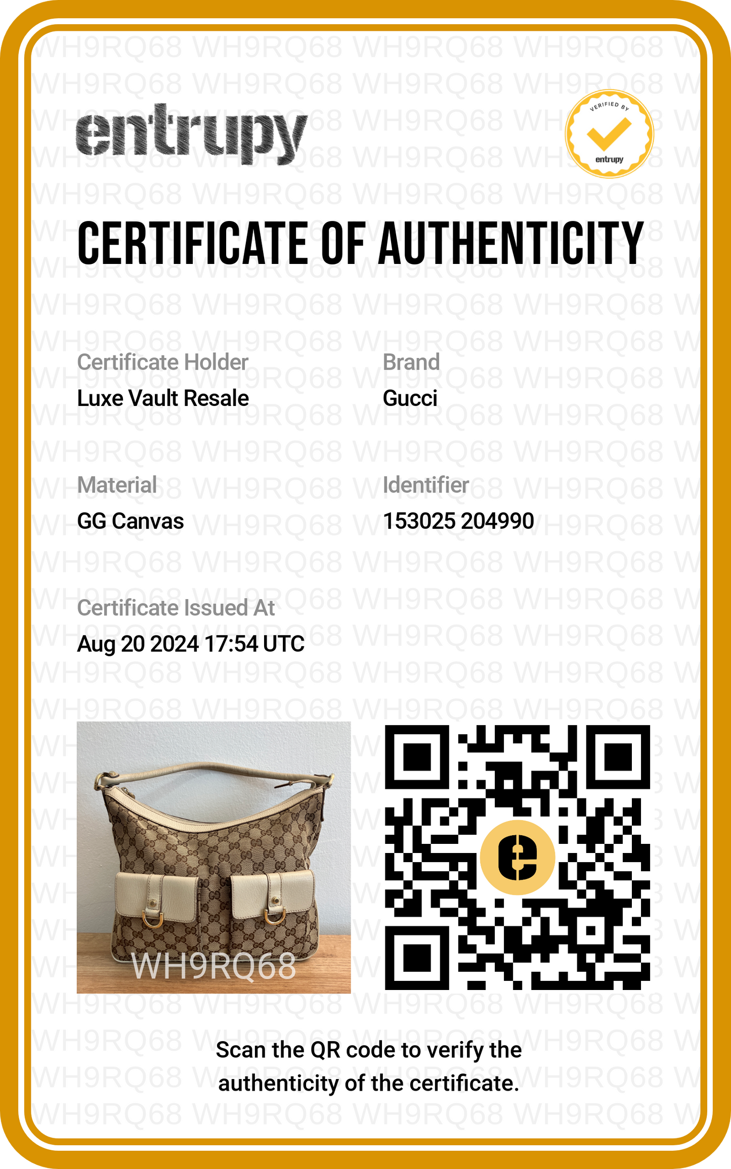 Gucci Monogram Pocket Hobo Off White