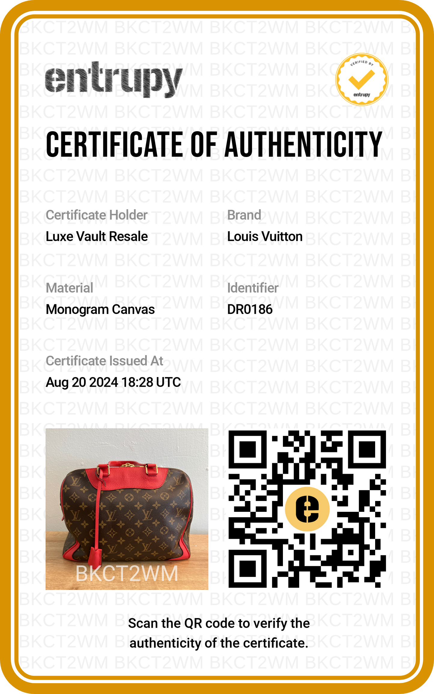 Louis Vuitton Monogram Retiro NM Poppy