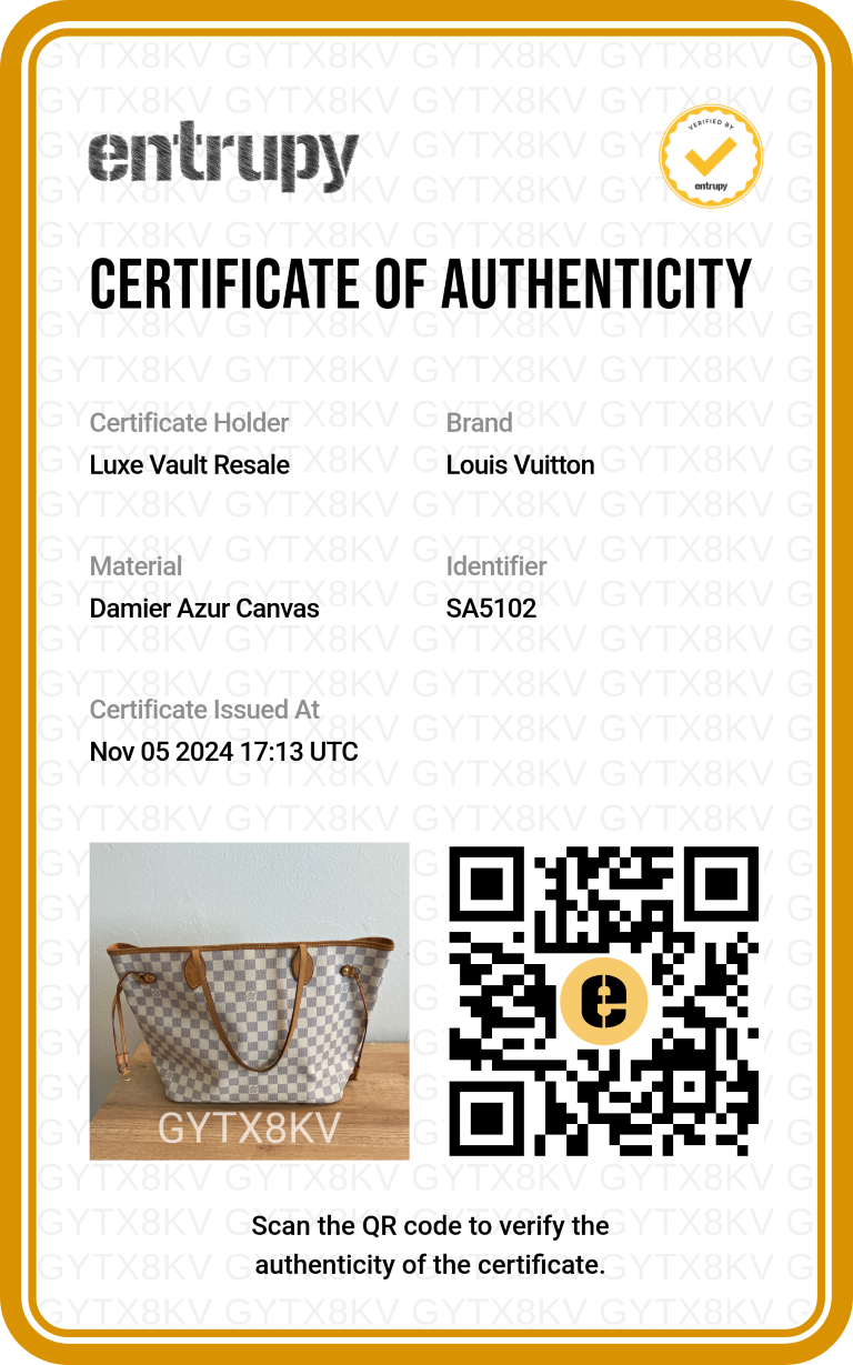 Louis Vuitton Damier Azur Neverfull MM