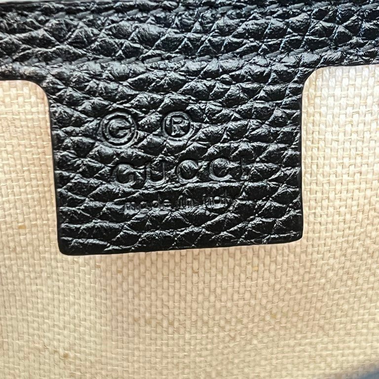 Gucci Pebbled Calfskin Medium Soho Flap Crossbody Black