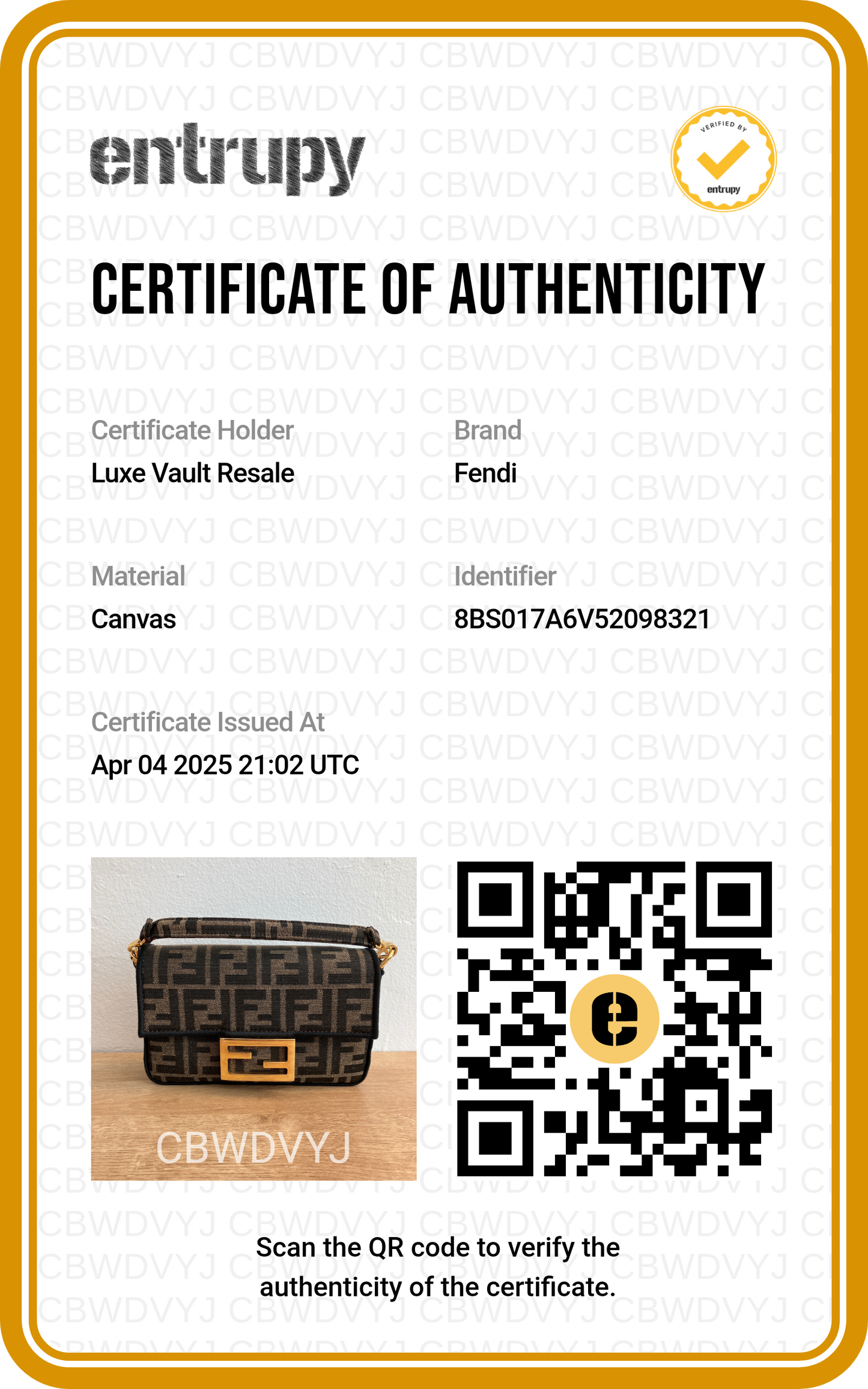 Fendi Baguette Mini Brown FF Jacquard Fabric