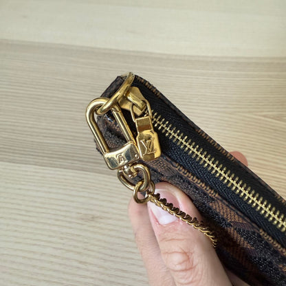 Louis Vuitton Damier Paillettes Mini Pochette Accessories Black