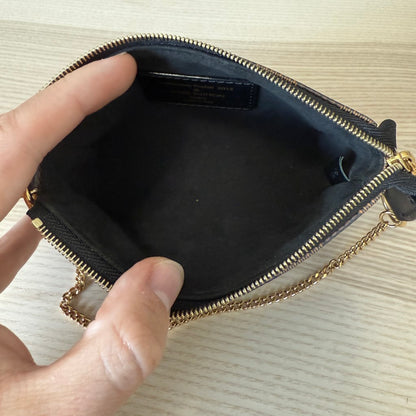 Louis Vuitton Damier Paillettes Mini Pochette Accessories Black