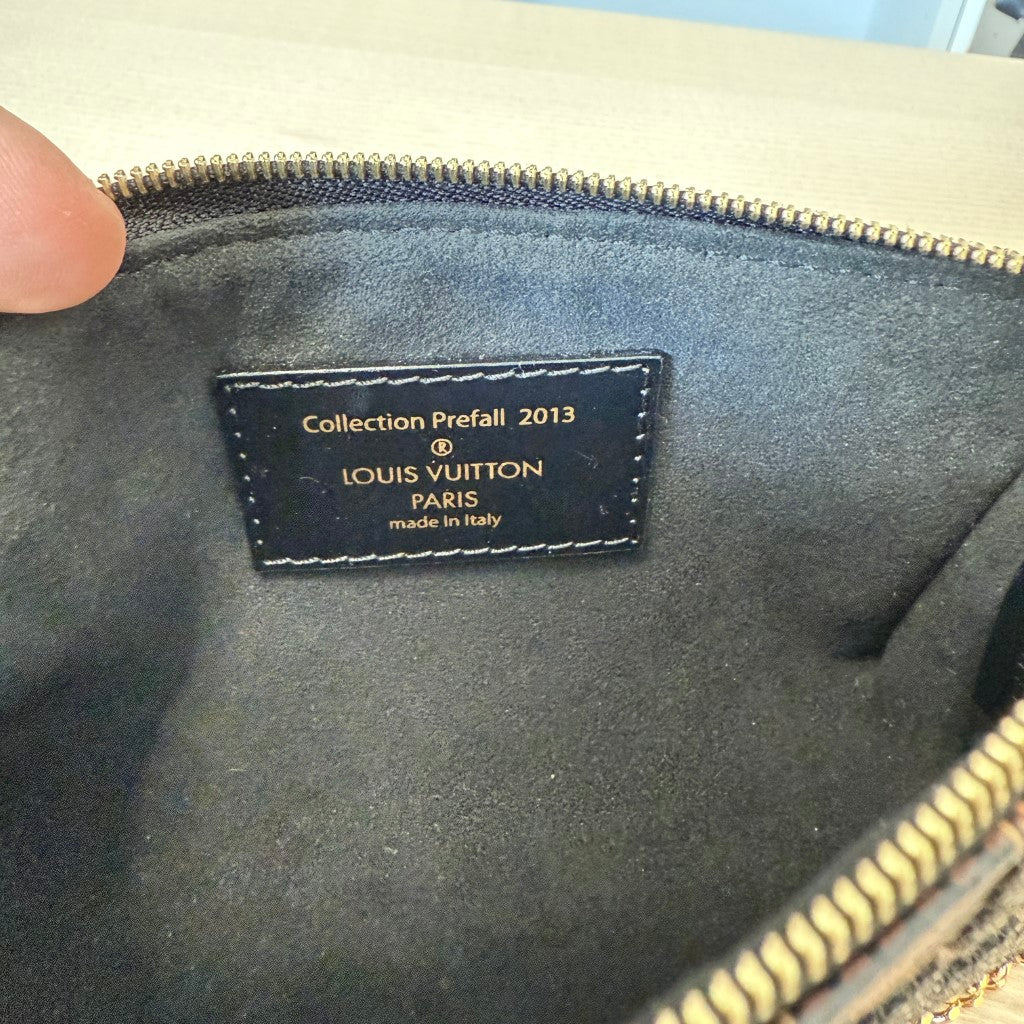 Louis Vuitton Damier Paillettes Mini Pochette Accessories Black