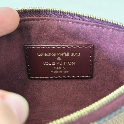 Louis Vuitton Damier Paillettes Mini Pochette Accessories Red