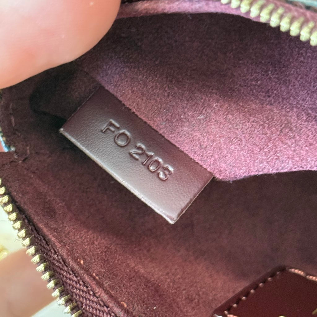 Louis Vuitton Damier Paillettes Mini Pochette Accessories Red