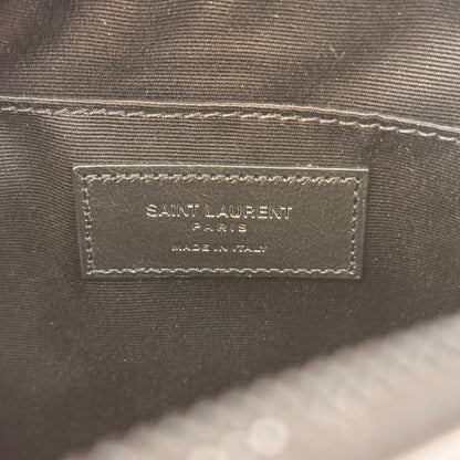Saint Laurent Calfskin Monogram Lou Camera Bag Black Hardware