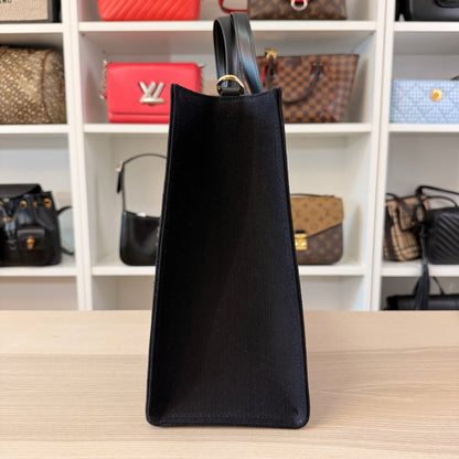 Givenchy G-Tote Medium Shopping Bag in Canvas - Black