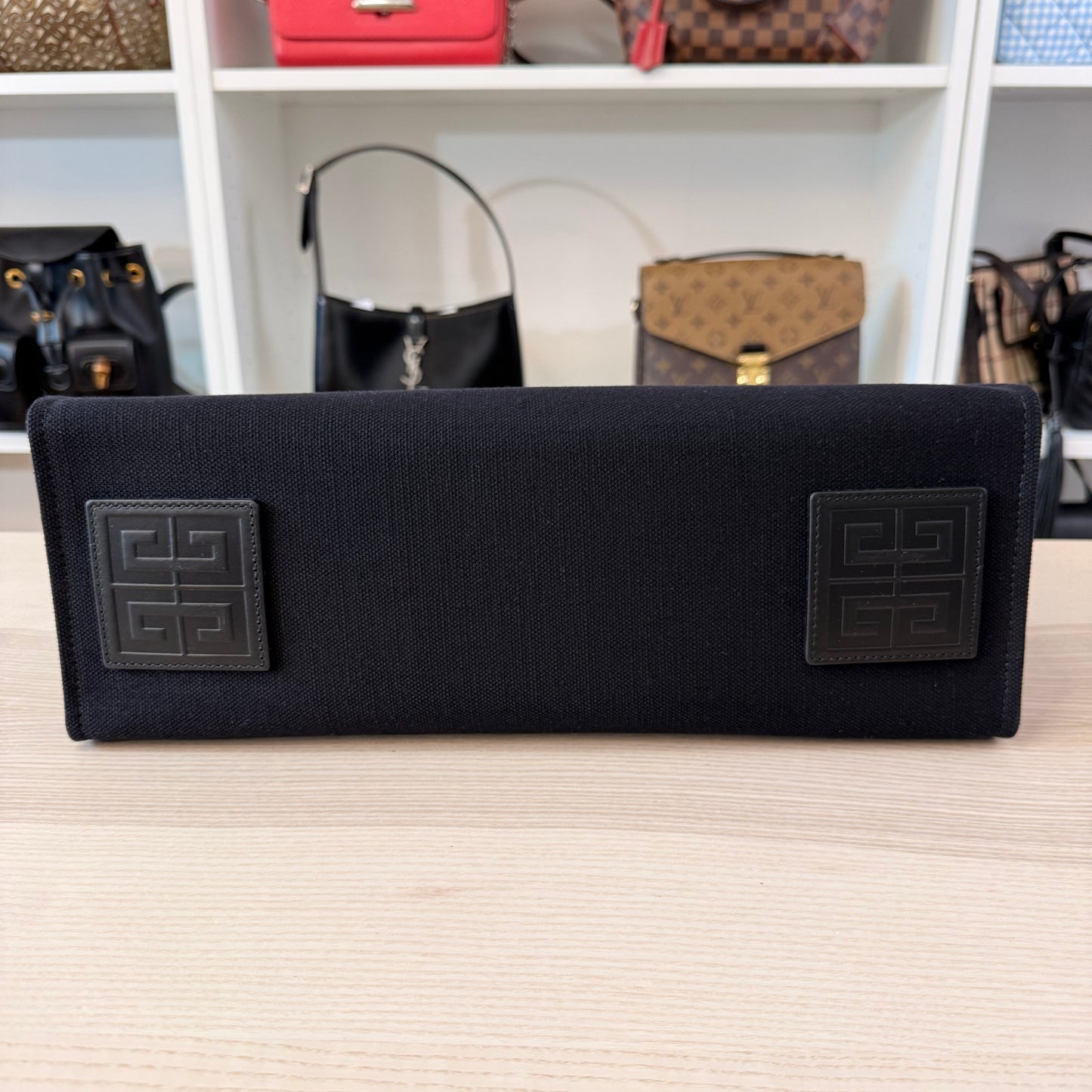 Givenchy G-Tote Medium Shopping Bag in Canvas - Black