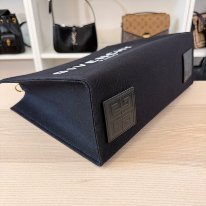 Givenchy G-Tote Medium Shopping Bag in Canvas - Black