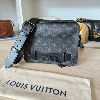 Louis Vuitton Monogram Eclipse Steamer Messenger Bag