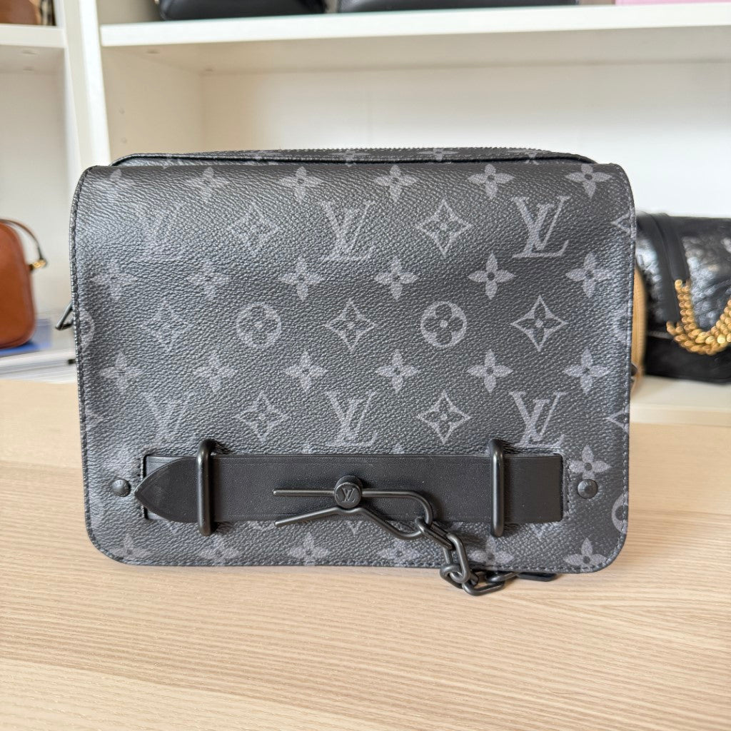 Louis Vuitton Monogram Eclipse Steamer Messenger Bag