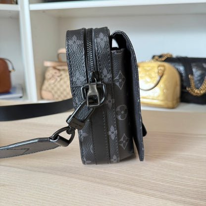 Louis Vuitton Monogram Eclipse Steamer Messenger Bag