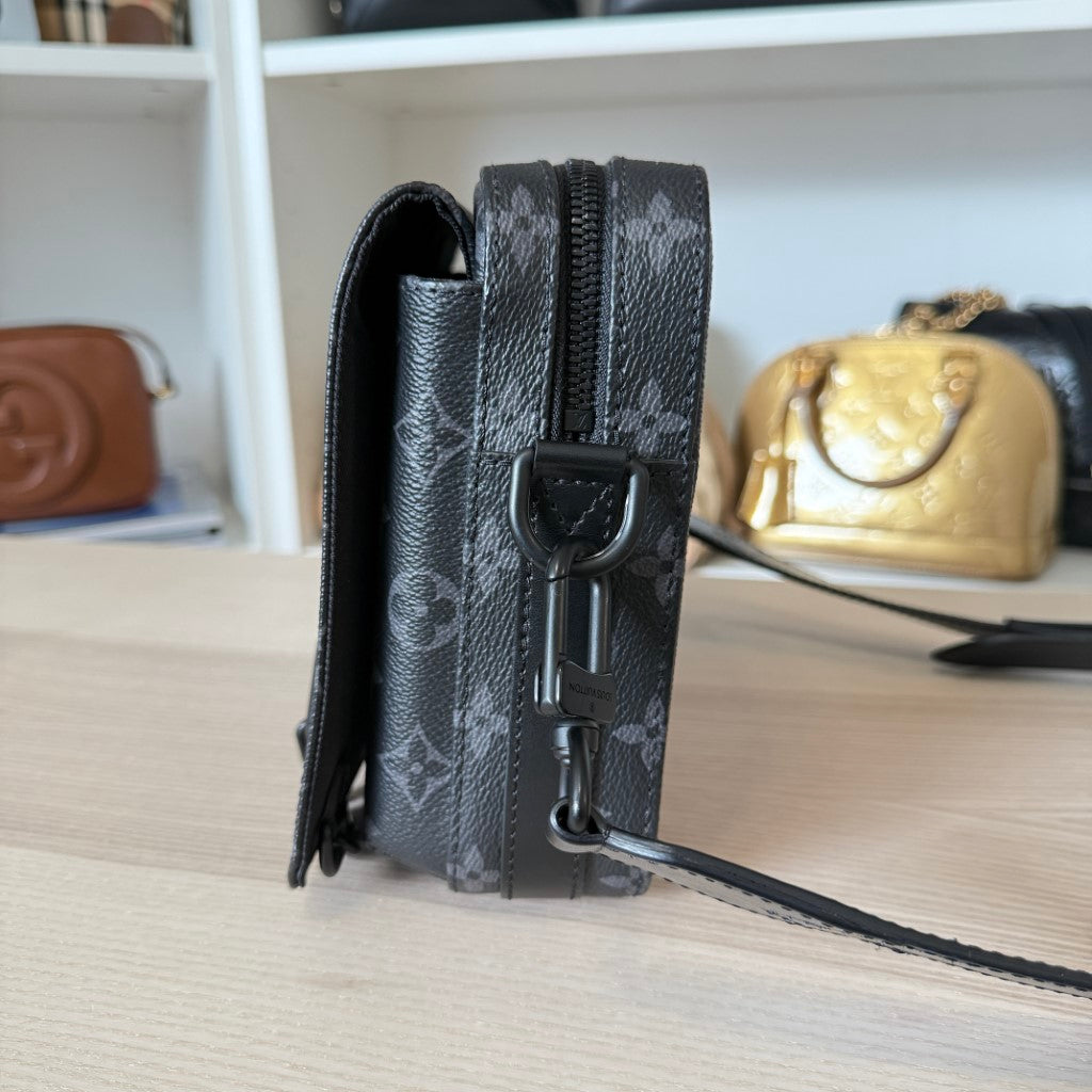 Louis Vuitton Monogram Eclipse Steamer Messenger Bag