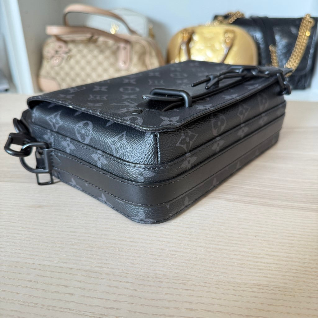 Louis Vuitton Monogram Eclipse Steamer Messenger Bag