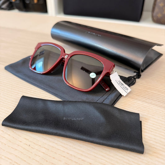 Saint Laurent Acetate SL M40 Sunglasses Red