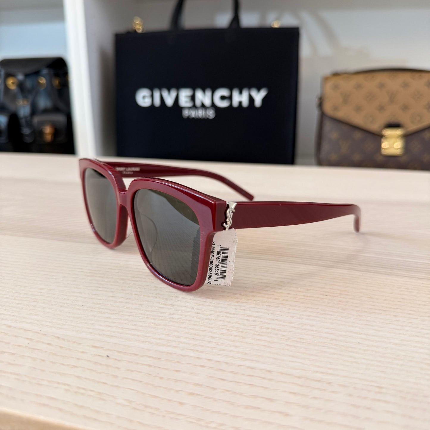 Saint Laurent Acetate SL M40 Sunglasses Red
