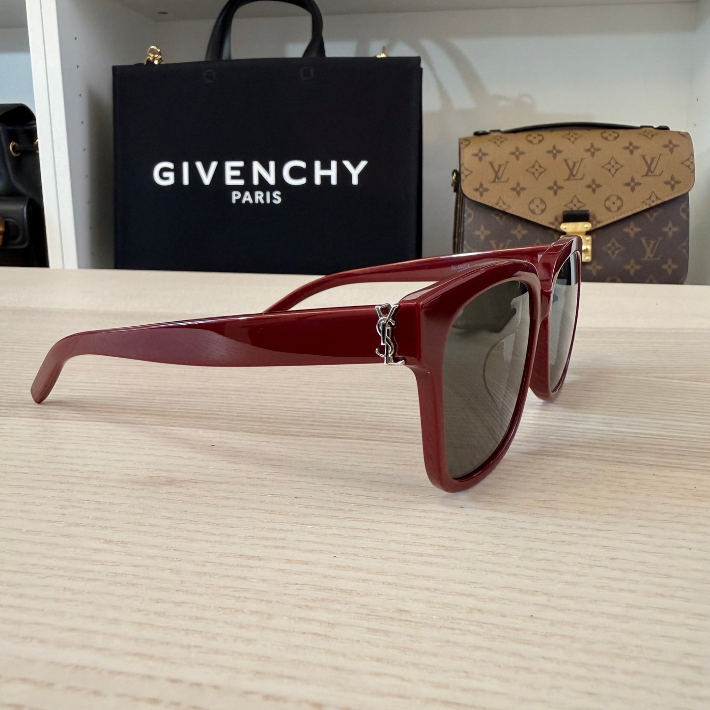 Saint Laurent Acetate SL M40 Sunglasses Red