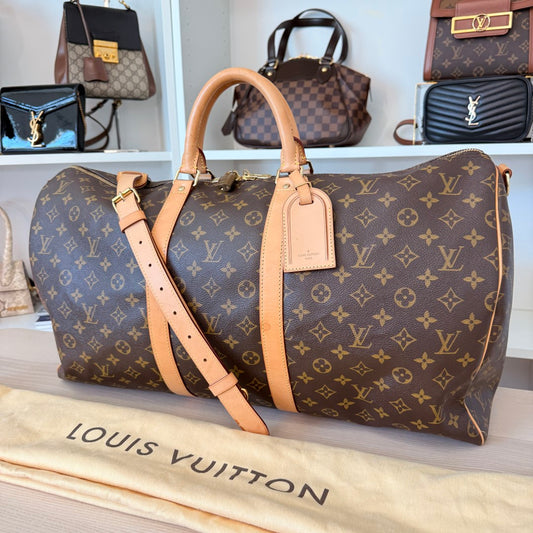 Louis Vuitton Monogram Keepall 55 Bandouliere