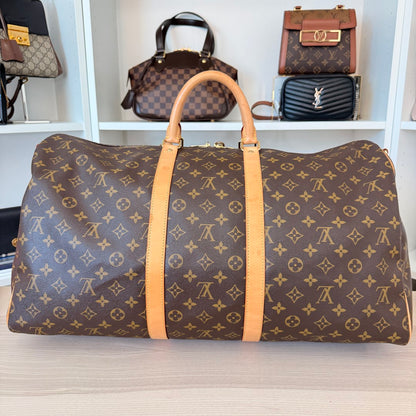 Louis Vuitton Monogram Keepall 55 Bandouliere