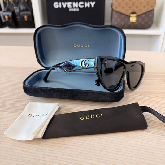 Gucci Generation Cat Eye Sunglasses, 58mm Black