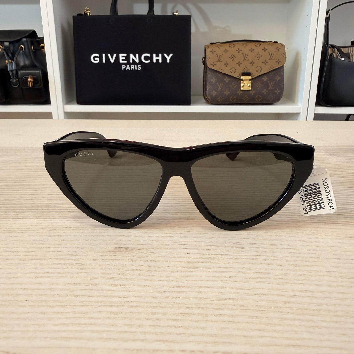 Gucci Generation Cat Eye Sunglasses, 58mm Black
