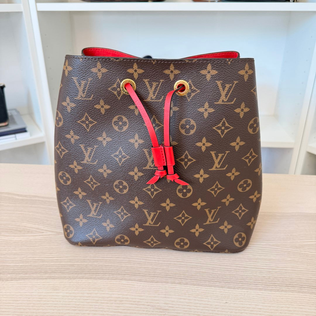 Louis Vuitton Monogram Neonoe MM Coquelicot