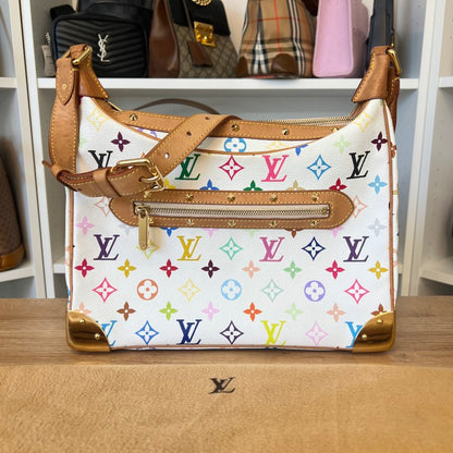 Louis Vuitton Monogram Multicolor Boulogne White